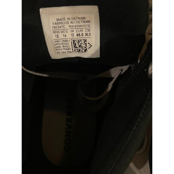 Size 12-Converse CTAS Mid High Street Sneaker - Doplhin/Black/White - Picture 6 of 6